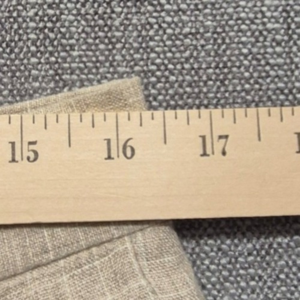 Harold Powell mens tan khaki 100% linen dress shorts sz. 33 preppy pleated front - Picture 6 of 12